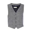 Circolo 1901 Pinstriped Waistcoat In Grey