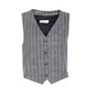 Circolo 1901 Pinstriped Waistcoat In Grey