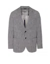 Circolo 1901 Indigo Check Jacket In Grey