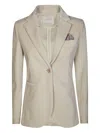Circolo 1901 Single-breasted Velvet Blazer In Multi