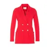 Circolo 1901 Double-breasted Jacket Gold Buttons In Red