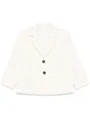 Circolo 1901 White Single Breasted Blazer In White
