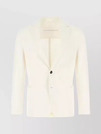 Circolo 1901 Jackets With Back Vent And Button Cuffs In White
