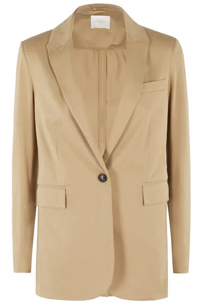 Circolo 1901 Jersey Blazer In 中性色