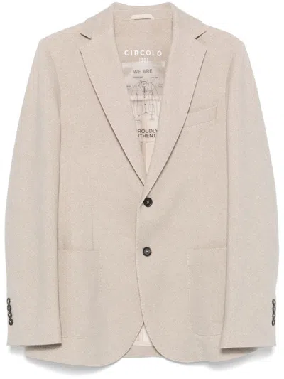 Circolo 1901 Jersey Blazer In Neutrals