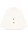 Circolo 1901 White Single Breasted Blazer In White