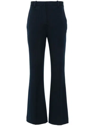 Circolo 1901 Jersey Flared Trousers In Blue