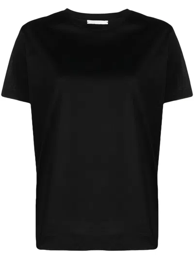 Circolo 1901 Cotton Short-sleeved T-shirt In Black