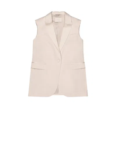 Circolo 1901 Jersey Vest In Neutral