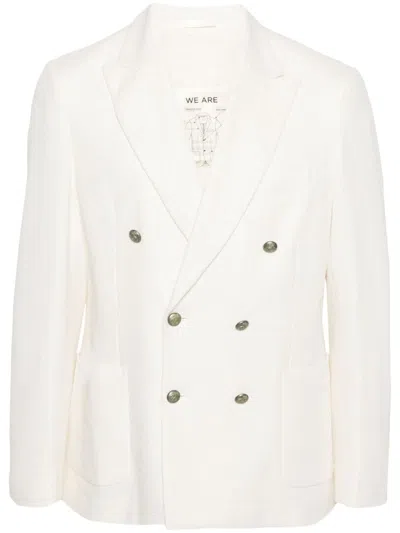 Circolo 1901 Double-breasted Blazer In White