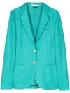 Circolo 1901 Cotton-linen-blend Blazer In Green