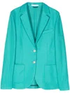 Circolo 1901 Cotton-linen-blend Blazer In Green