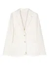 CIRCOLO 1901 LINEN AND COTTON BLEND SINGLE-BREASTED JACKET