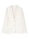 Circolo 1901 Double-breasted Blazer With Light Striped Pattern In White