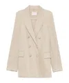 Circolo 1901 Double-breasted Blazer In Neutral