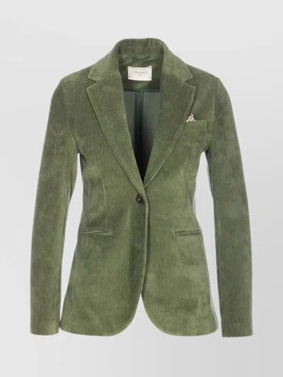 CIRCOLO 1901 LONG SLEEVE SINGLE BREASTED JACKET WITH POCKET