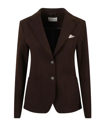 Circolo 1901 Long-sleeved Blazer In Brown
