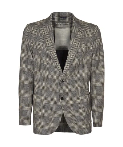 CIRCOLO 1901 PRINCE-OF-WALES-CHECK BLAZER
