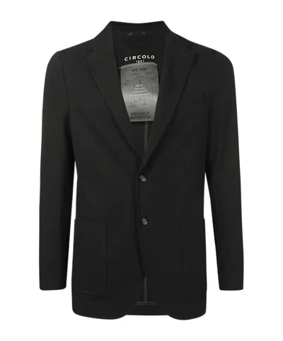 Circolo 1901 Long-sleeved Suit Coat In Black