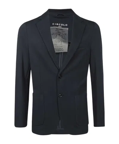 Circolo 1901 Long-sleeved Suit Coat In Black