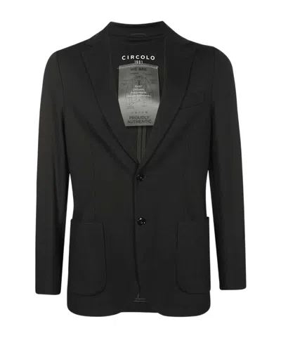 Circolo 1901 Long-sleeved Suit Coat In Black