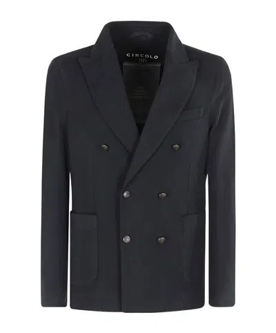 Circolo 1901 Long-sleeved Suit Coat In Black