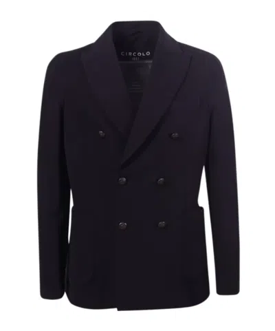 Circolo 1901 Long-sleeved Suit Coat In Black