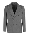 Circolo 1901 Long-sleeved Suit Coat In Gray
