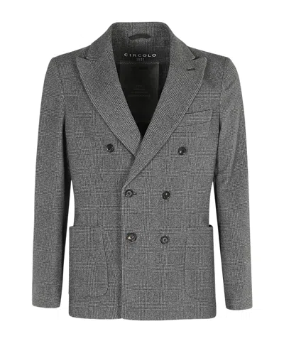 Circolo 1901 Long-sleeved Suit Coat In Gray