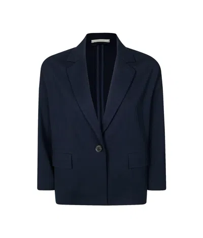 Circolo 1901 Long-sleeved Suit Jacket In Black