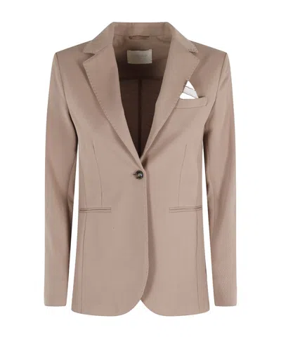 Circolo 1901 Long-sleeved Suit Jacket In Neutral