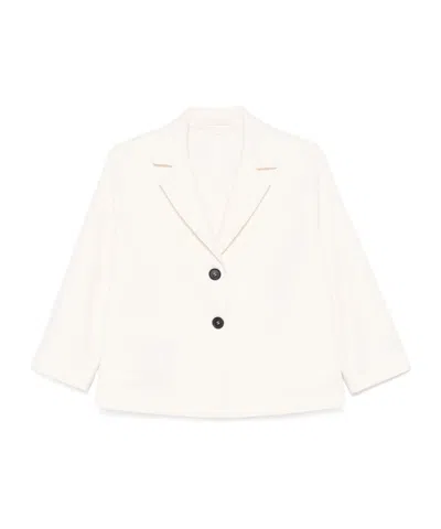 Circolo 1901 Long Sleeved Suit Jacket In White