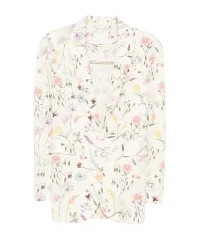 Circolo 1901 Long-sleeved Suit Jacket In White