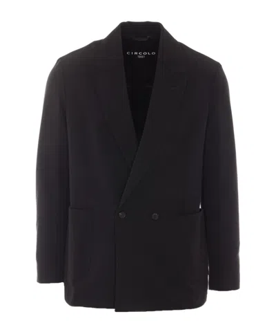 Circolo 1901 Long-sleeve Blazer In Black