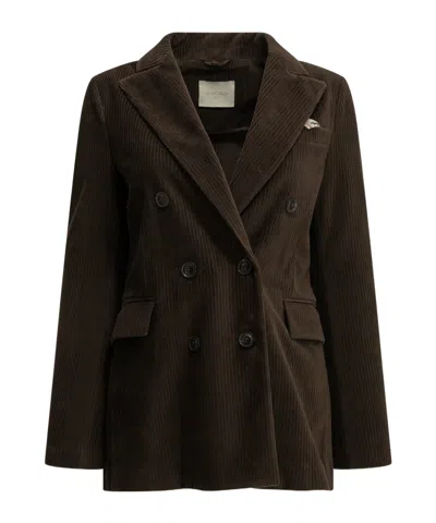 Circolo 1901 Long-sleeve Blazer In Brown