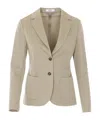 Circolo 1901 Single-breasted Patch-pocket Jacket In Neutral