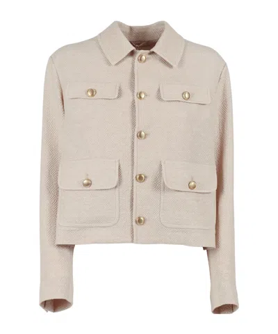 Circolo 1901 Long-sleeve Jacket In White