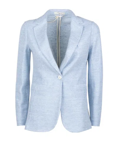 Circolo 1901 Long-sleeved Suit Jacket In Blue