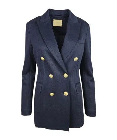 Circolo 1901 Long-sleeved Suit Jacket In Blue