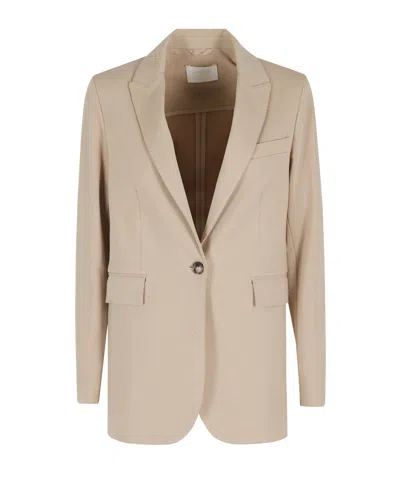 Circolo 1901 Long-sleeved Suit Jacket In Brown