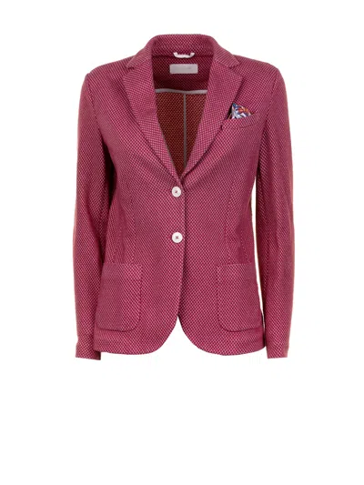Circolo 1901 Magenta Single Breasted Jacket In Red