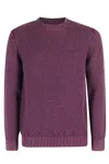 Circolo 1901 Maglia G Collo Lana Merinos Punto Gennaro In F Porpora