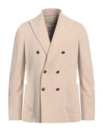 CIRCOLO 1901 CIRCOLO 1901 MAN BLAZER BEIGE SIZE 44 COTTON, ELASTANE