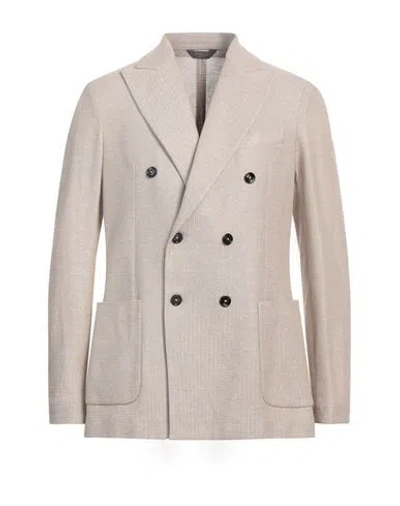 Circolo 1901 Man Blazer Beige Size 42 Cotton, Linen
