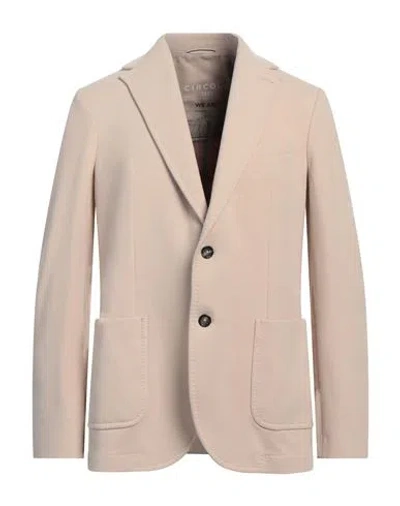 Circolo 1901 Man Blazer Light Brown Size 42 Cotton, Elastane In Beige