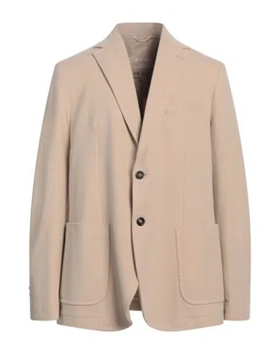 CIRCOLO 1901 CIRCOLO 1901 MAN BLAZER BEIGE SIZE 48 COTTON, ELASTANE