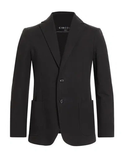 CIRCOLO 1901 CIRCOLO 1901 MAN BLAZER BLACK SIZE 36 COTTON, ELASTANE
