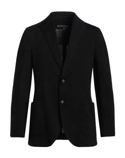 Circolo 1901 Man Blazer Black Size 42 Cotton, Elastane