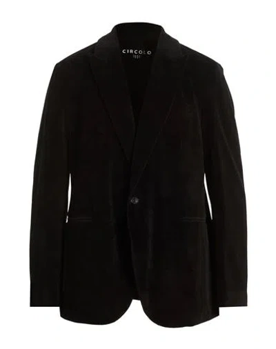 Circolo 1901 Man Blazer Black Size 44 Cotton, Polyester