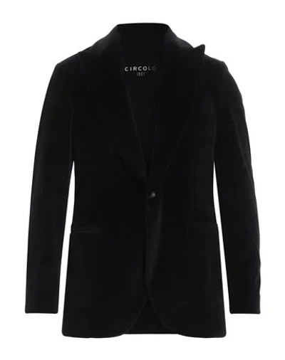 Circolo 1901 Man Blazer Black Size 44 Cotton, Polyester